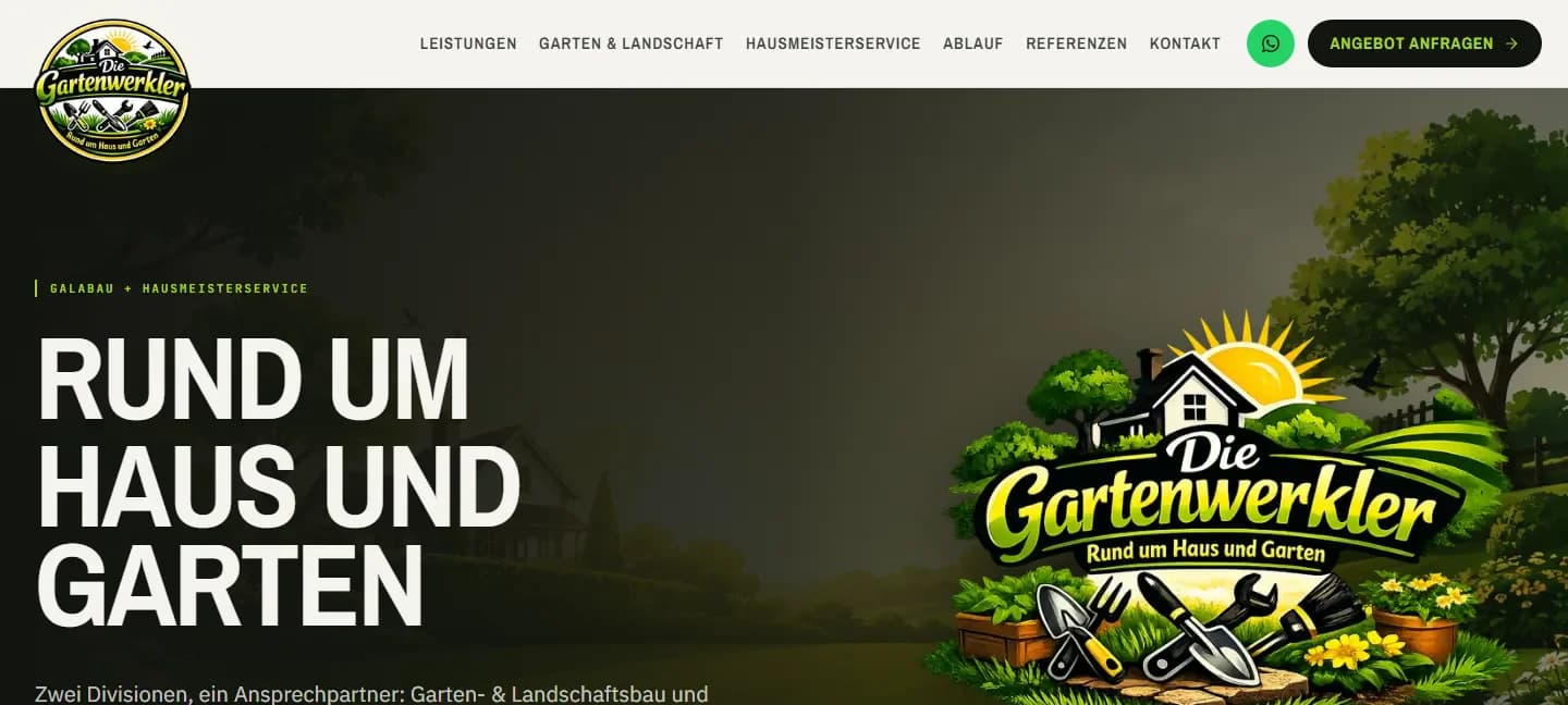Die Gartenwerkler — Website