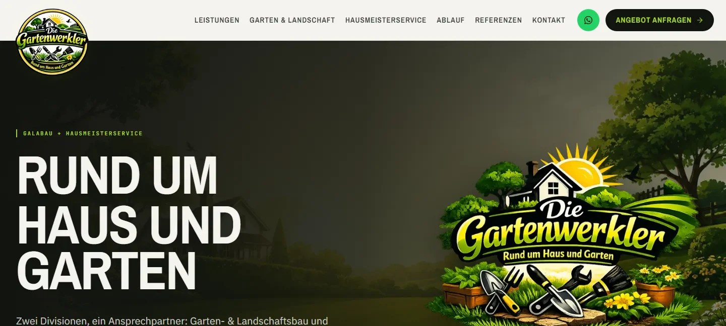 Die Gartenwerkler — Website